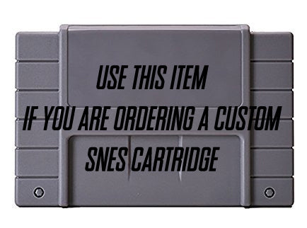 Custom store snes cartridge